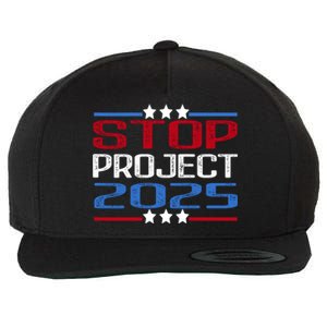 Stop Project 2025 Wool Snapback Cap