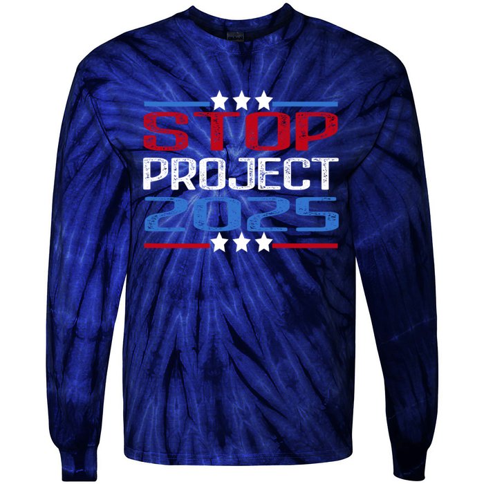 Stop Project 2025 Tie-Dye Long Sleeve Shirt