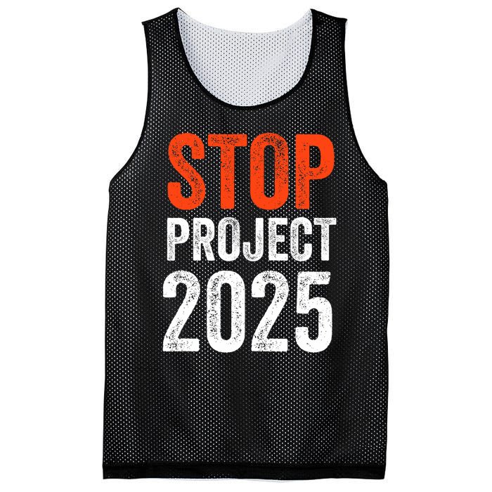 Stop Project 2025 Anti Trump Mesh Reversible Basketball Jersey Tank