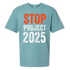 Stop Project 2025 Anti Trump Sueded Cloud Jersey T-Shirt