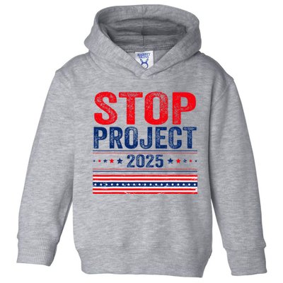 Stop Project 2025 Flag Usa Toddler Hoodie