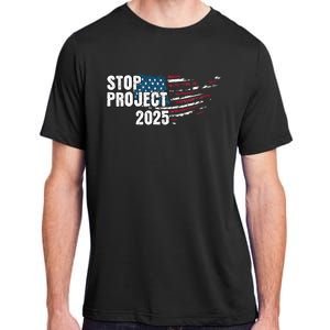 Stop Project 2025 Anti Trump American Flag Adult ChromaSoft Performance T-Shirt