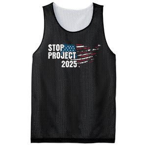 Stop Project 2025 Anti Trump American Flag Mesh Reversible Basketball Jersey Tank