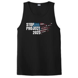 Stop Project 2025 Anti Trump American Flag PosiCharge Competitor Tank