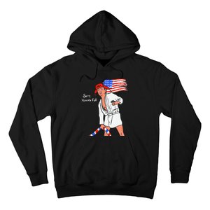 Stop Project 2025 Anti Trump American Flag Hoodie