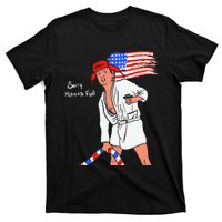 Stop Project 2025 Anti Trump American Flag T-Shirt