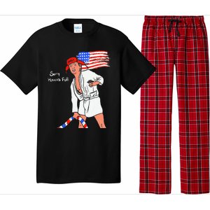 Stop Project 2025 Anti Trump American Flag Pajama Set