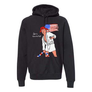 Stop Project 2025 Anti Trump American Flag Premium Hoodie