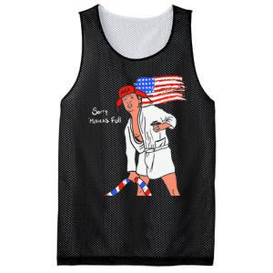 Stop Project 2025 Anti Trump American Flag Mesh Reversible Basketball Jersey Tank