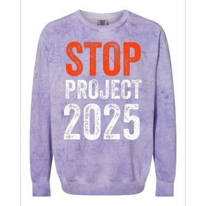 Stop Project 2025 Look It Up Y’All Anti Trump Colorblast Crewneck Sweatshirt