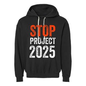 Stop Project 2025 Look It Up Y’All Anti Trump Garment-Dyed Fleece Hoodie