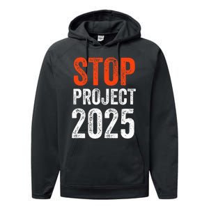 Stop Project 2025 Look It Up Y’All Anti Trump Performance Fleece Hoodie