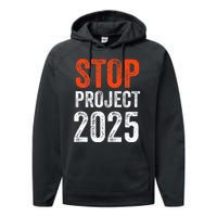 Stop Project 2025 Look It Up Y’All Anti Trump Performance Fleece Hoodie