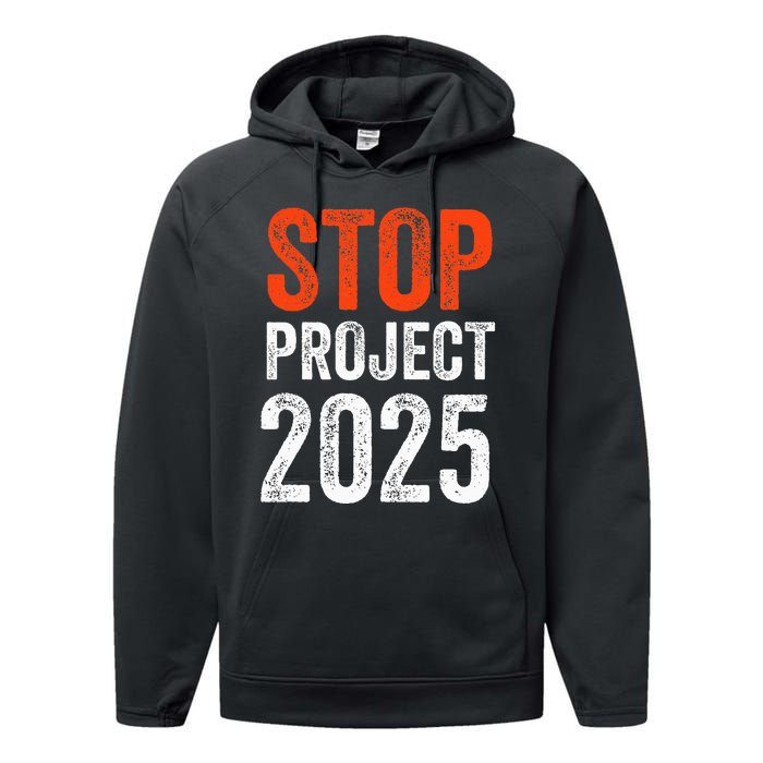 Stop Project 2025 Look It Up Y’All Anti Trump Performance Fleece Hoodie