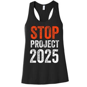 Stop Project 2025 Look It Up Y’All Anti Trump Women's Racerback Tank