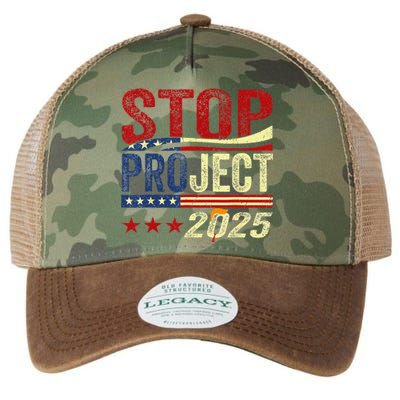 Stop Project 2025 Usa Flag Legacy Tie Dye Trucker Hat