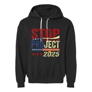 Stop Project 2025 Usa Flag Garment-Dyed Fleece Hoodie