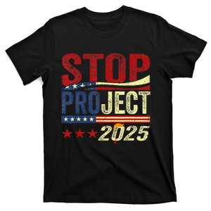 Stop Project 2025 Usa Flag T-Shirt