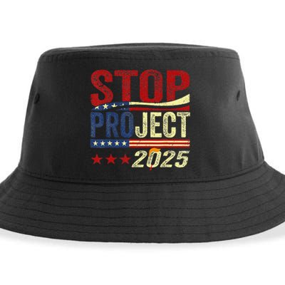 Stop Project 2025 Usa Flag Sustainable Bucket Hat