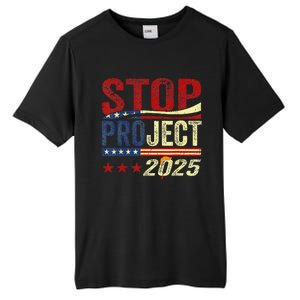 Stop Project 2025 Usa Flag Tall Fusion ChromaSoft Performance T-Shirt