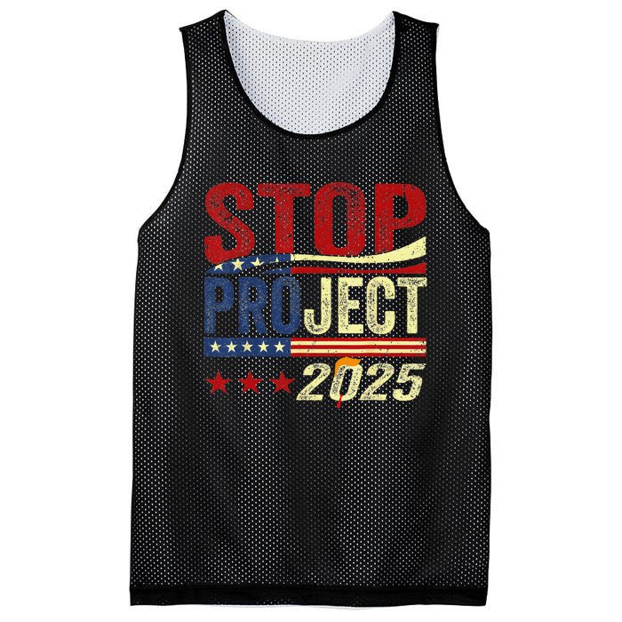 Stop Project 2025 Usa Flag Mesh Reversible Basketball Jersey Tank