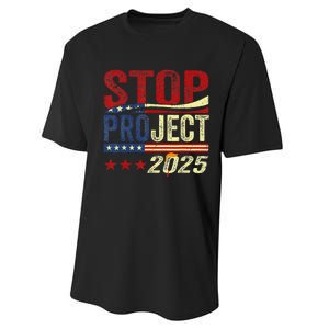 Stop Project 2025 Usa Flag Performance Sprint T-Shirt