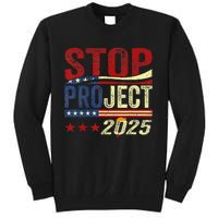 Stop Project 2025 Usa Flag Tall Sweatshirt