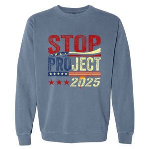 Stop Project 2025 Usa Flag Garment-Dyed Sweatshirt