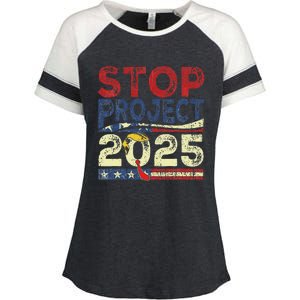 Stop Project 2025 Look It Up Y’All Enza Ladies Jersey Colorblock Tee