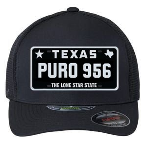 Simple “PURO 956” Texas License Plate Graphic Flexfit Unipanel Trucker Cap