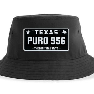 Simple “PURO 956” Texas License Plate Graphic Sustainable Bucket Hat