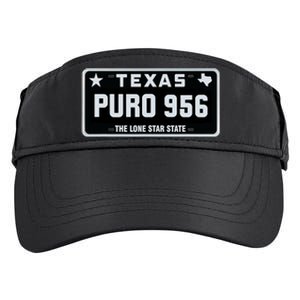 Simple “PURO 956” Texas License Plate Graphic Adult Drive Performance Visor