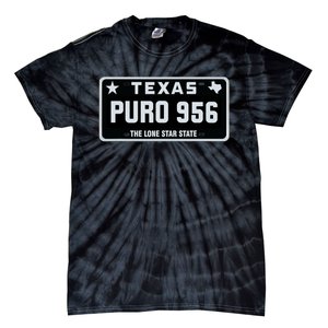 Simple “PURO 956” Texas License Plate Graphic Tie-Dye T-Shirt