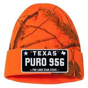 Simple “PURO 956” Texas License Plate Graphic Kati Licensed 12" Camo Beanie