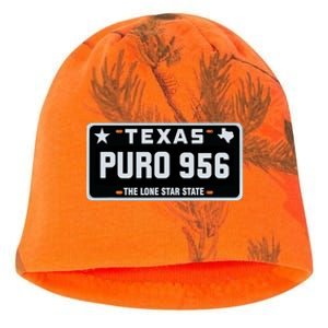 Simple “PURO 956” Texas License Plate Graphic Kati - Camo Knit Beanie