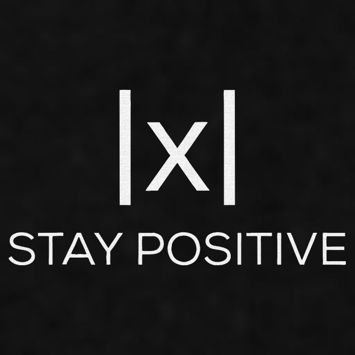 Stay Positive Absolute Value Funny Math Ladies PosiCharge Tri-Blend Wicking Tank
