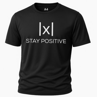 Stay Positive Absolute Value Funny Math Performance Shirt