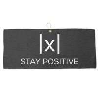 Stay Positive Absolute Value Funny Math Large Microfiber Waffle Golf Towel