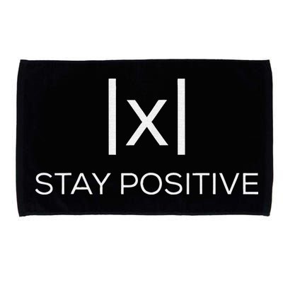Stay Positive Absolute Value Funny Math Microfiber Hand Towel