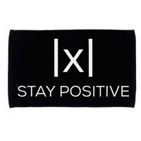 Stay Positive Absolute Value Funny Math Microfiber Hand Towel