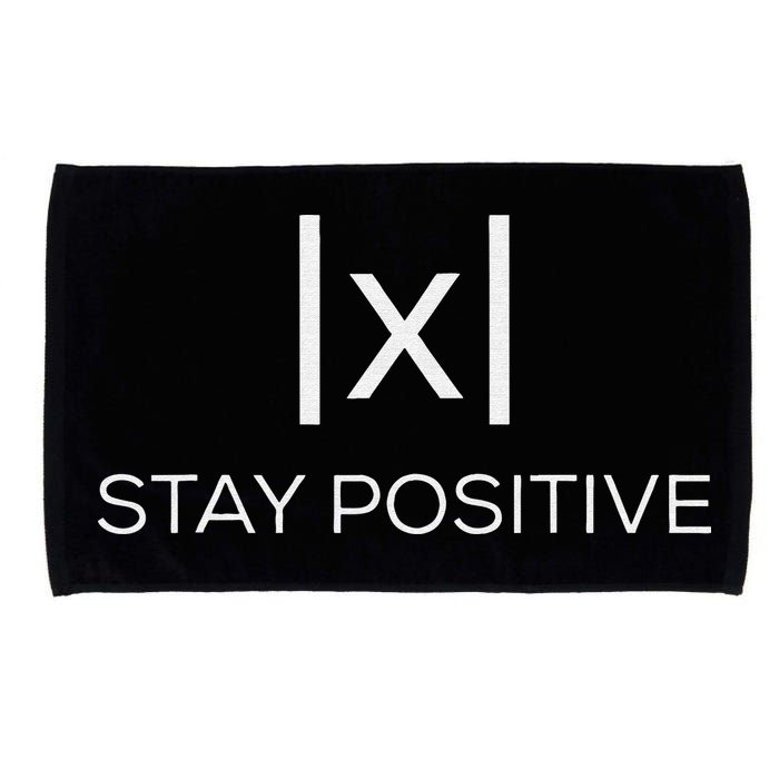 Stay Positive Absolute Value Funny Math Microfiber Hand Towel