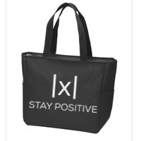 Stay Positive Absolute Value Funny Math Zip Tote Bag