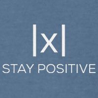 Stay Positive Absolute Value Funny Math Garment-Dyed Sweatshirt