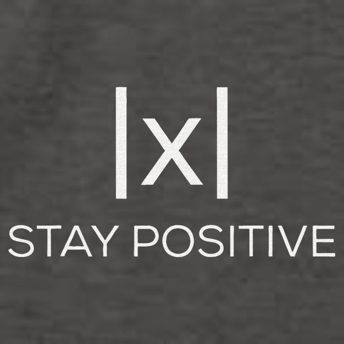 Stay Positive Absolute Value Funny Math Vector Backpack