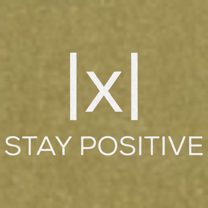 Stay Positive Absolute Value Funny Math Garment-Dyed Women's Muscle Tee