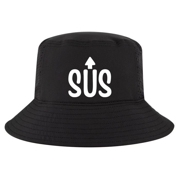 Sus Pointing Arrow Up Gaming Meme Impostor IM Kinda Sus Cool Comfort Performance Bucket Hat