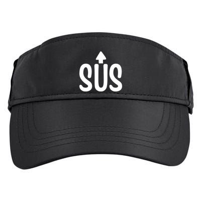 Sus Pointing Arrow Up Gaming Meme Impostor IM Kinda Sus Adult Drive Performance Visor