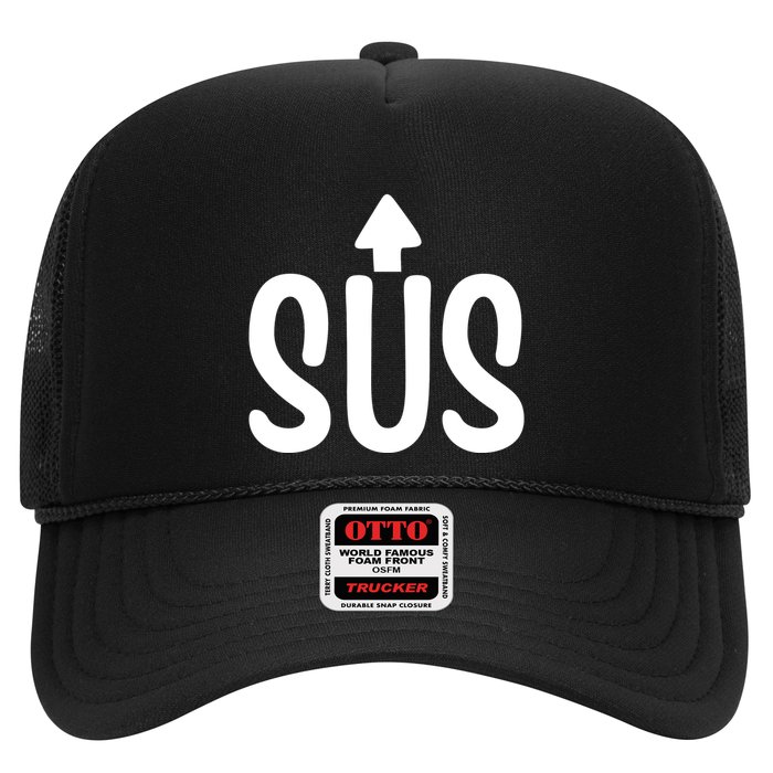 Sus Pointing Arrow Up Gaming Meme Impostor IM Kinda Sus Trucker Hat