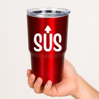 Sus Pointing Arrow Up Gaming Meme Impostor IM Kinda Sus Tumbler