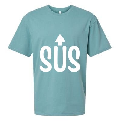 Sus Pointing Arrow Up Gaming Meme Impostor IM Kinda Sus Sueded Cloud Jersey T-Shirt